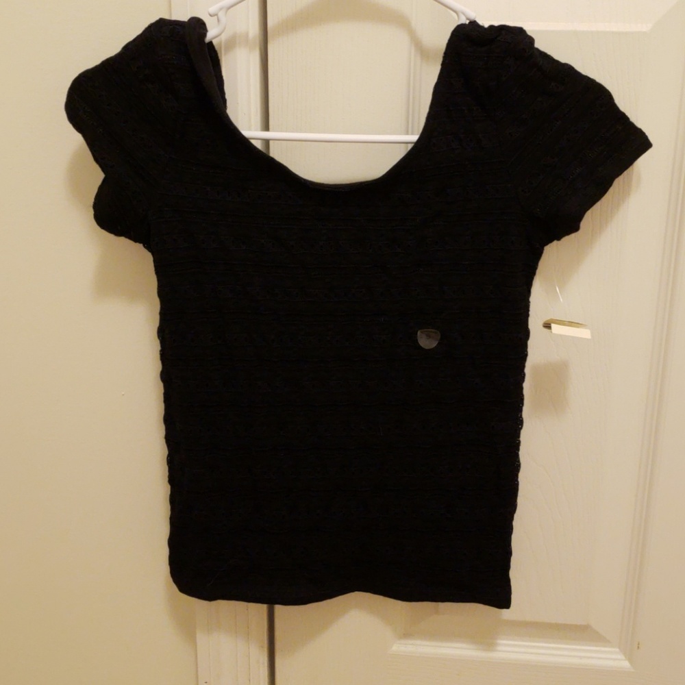 Black crop top